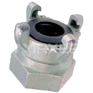 Acople Chicago 4 garras con clip de seguridad, Acero Zincado, HI 2" NPT