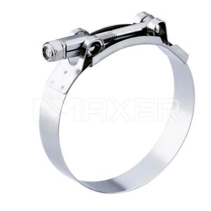 Abrazadera de Perno pasado Inox. 56 a 59 mm