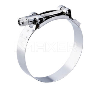 Abrazadera de Perno pasado Inox. 162 a 174 mm