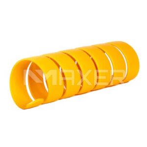 Protección espiralada PVC 43,6 MM (rango 46-56 mm) caja 20 mts, Amarilla