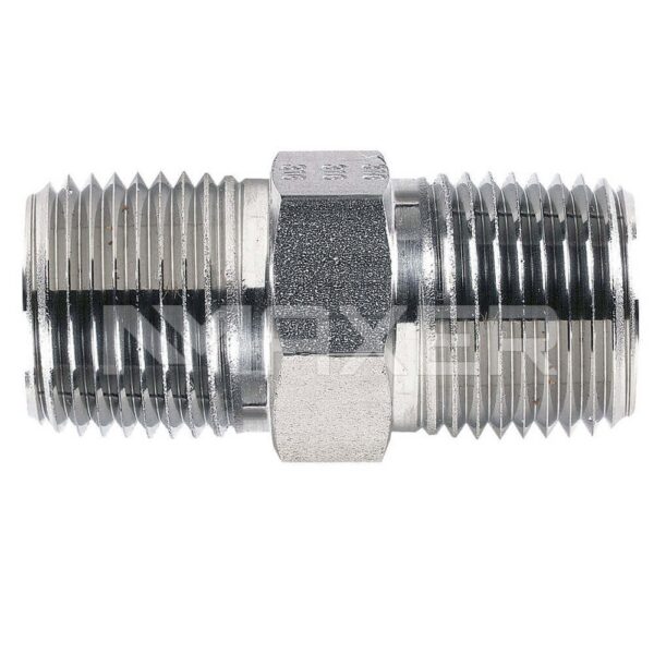 Adaptador Hidráulico NPT-NPT Recto, Macho NPT 3/4″ x Macho NPT 1″