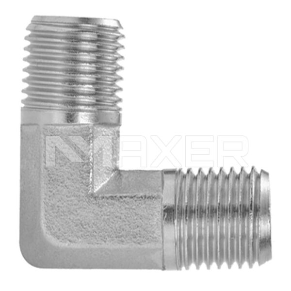 Adaptador Hidráulico NPT-NPT a 90°, Macho NPT 5/8″ x Macho NPT 5/8″