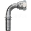 Niple Hidráulico JIC a 90°, Hembra Giratoria JIC 3/16" x espiga 3/16"