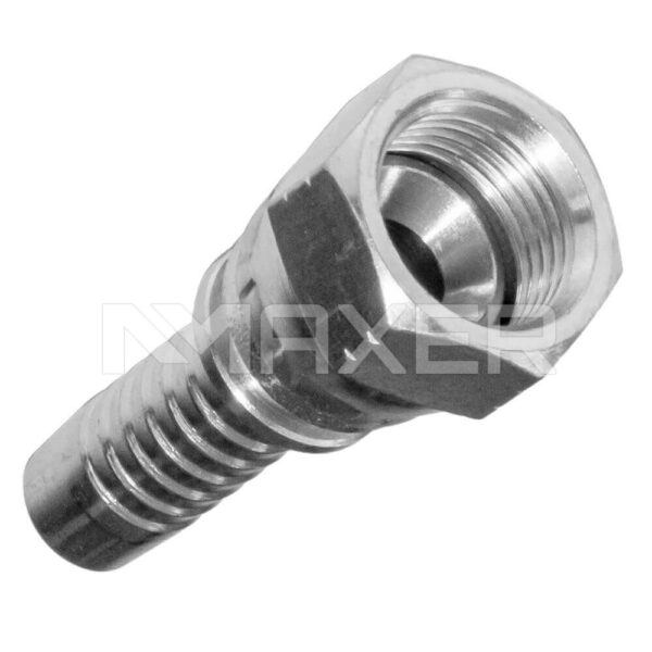Niple Hidráulico SS JIC Recto, Hembra Giratoria JIC 1-1/4″ x espiga 1-1/4″, Acero Inoxidable