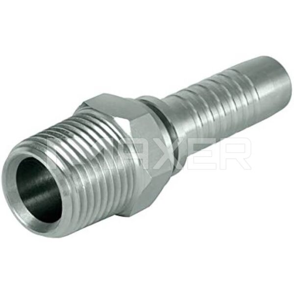 Niple Hidráulico SS NPT Recto, Macho NPT 1-1/4″ x espiga 1-1/4″, Acero Inoxidable