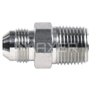 Adaptador Hidráulico JIC-NPT Recto, Macho JIC 1/4" x Macho NPT 1/8"