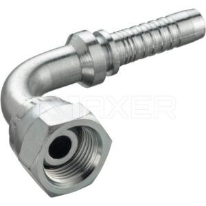 Niple Hidráulico BSP a 90°, Hembra Giratoria BSP 1/8" x espiga 1/8"