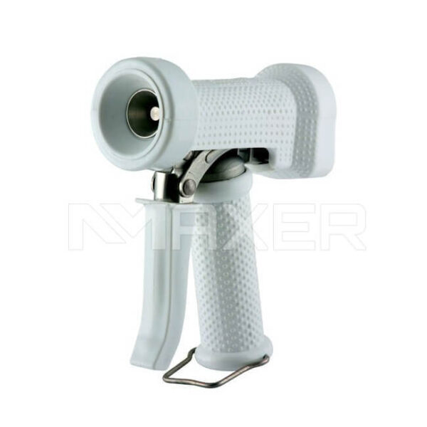 Pistola lavado Sanitario cuerpo de Acero Inoxidable, 150 PSI, 1/2″ NPT y funda de goma
