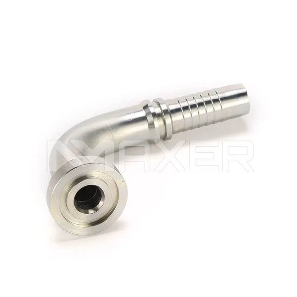 Niple Hidráulico Flange Cod. 61 a 90°, 3/4″ x espiga 3/4″