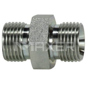 Adaptador Hidráulico BSP-BSP Recto, Macho BSP 3/8" x Macho BSP 3/8"
